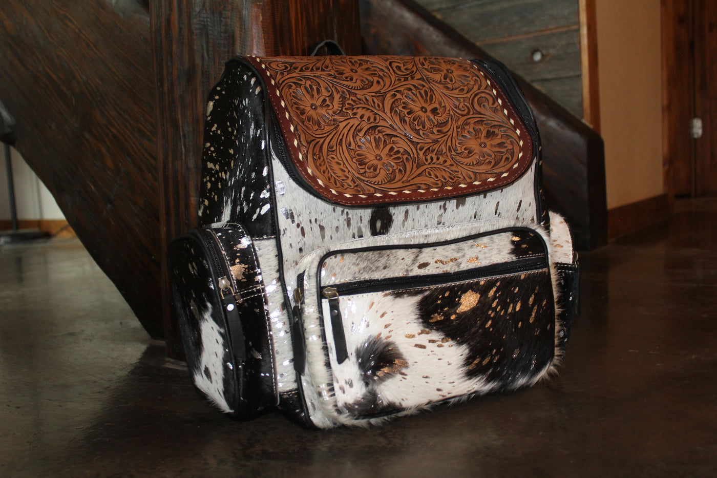 Cowhide Backpack