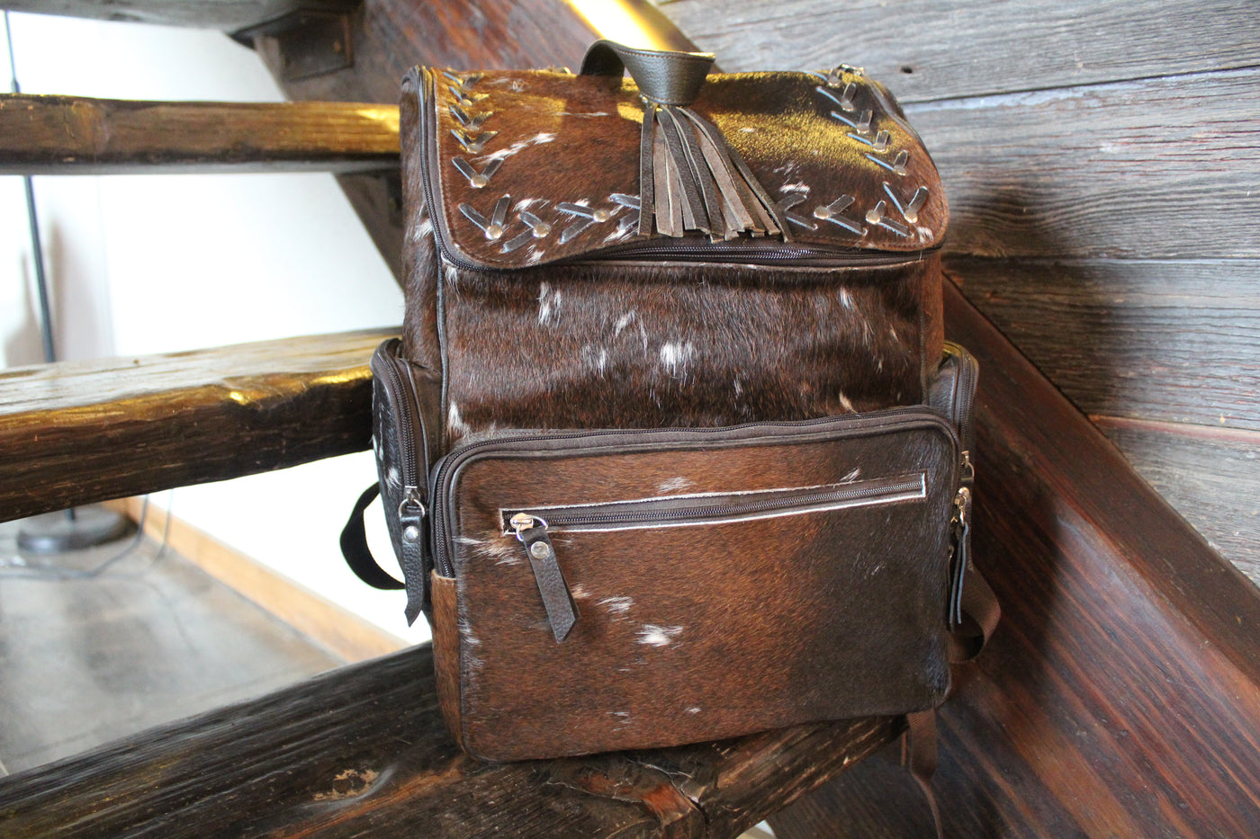 Cowhide Backpack