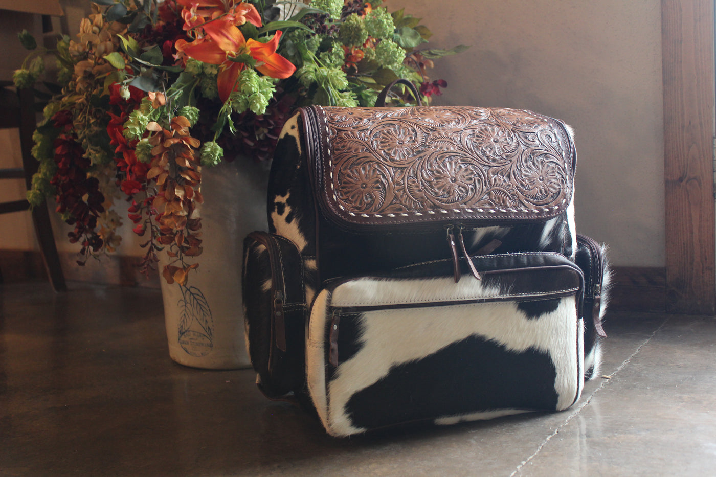 Cowhide Backpack