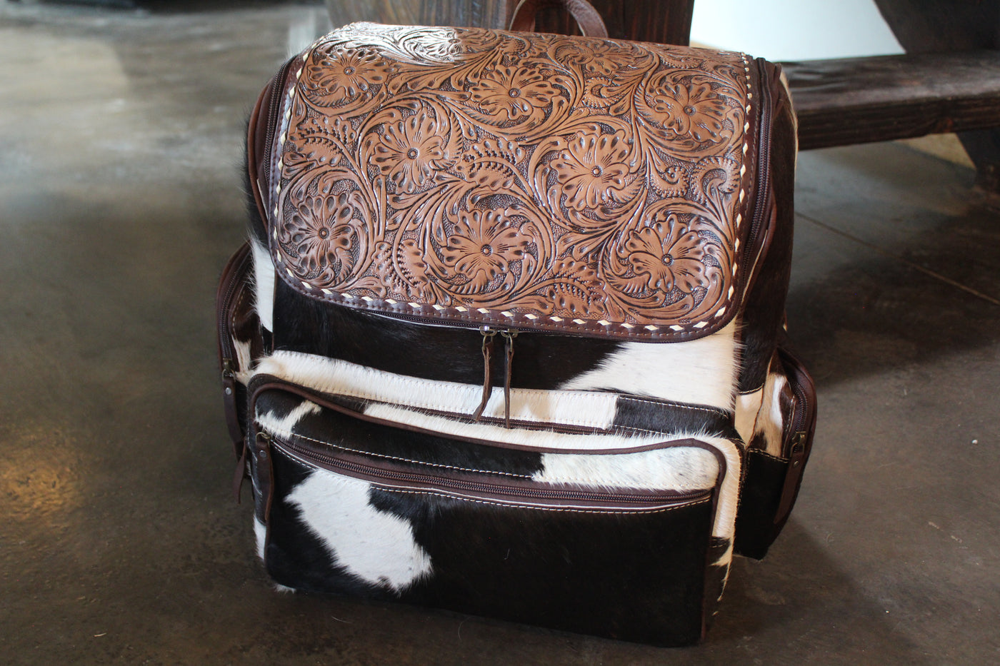 Cowhide Backpack