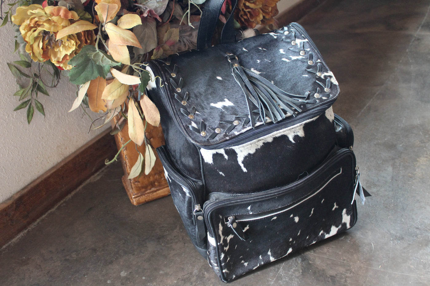 Cowhide Backpack