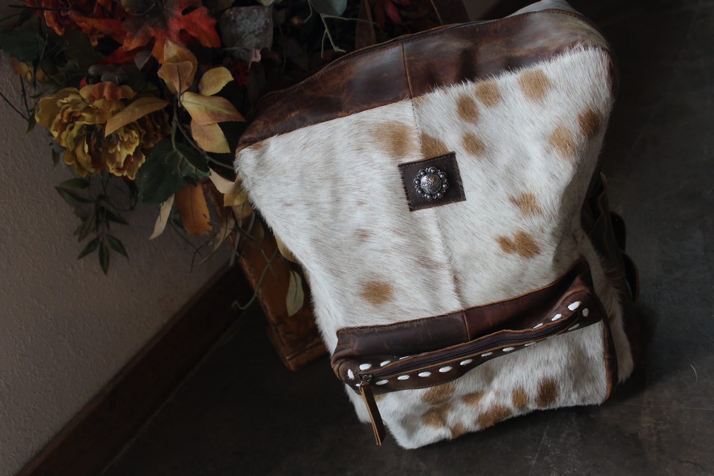 Cowhide Backpack