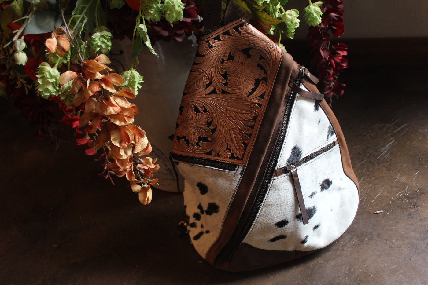 Cowhide Cross Body Bag