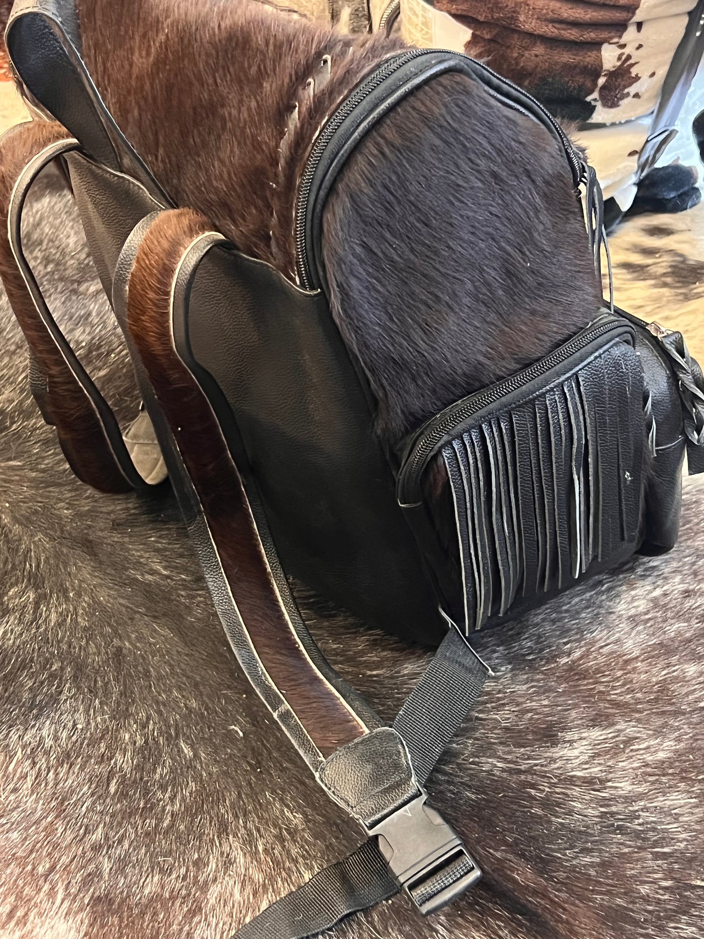 Western Fringe Brown Back Pack