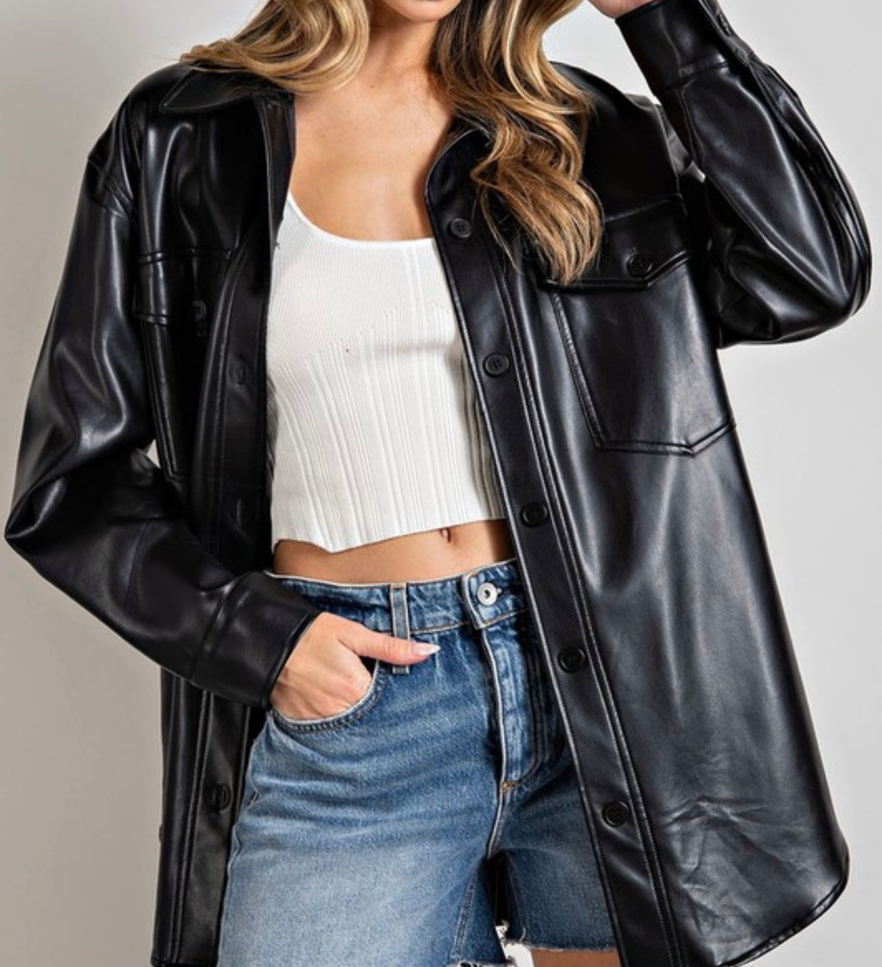 Butter Soft Black Faux Jacket